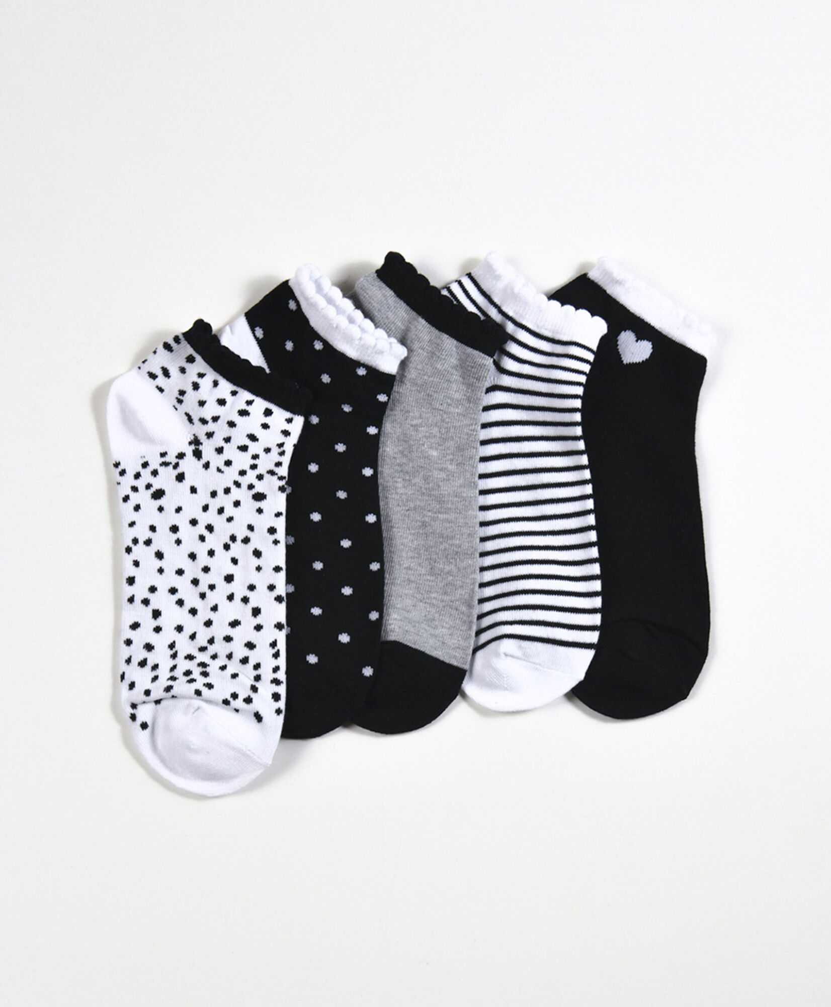 Pack 5 calcetines mujer cortos mix Pack 5 calcetines mujer cortos mix