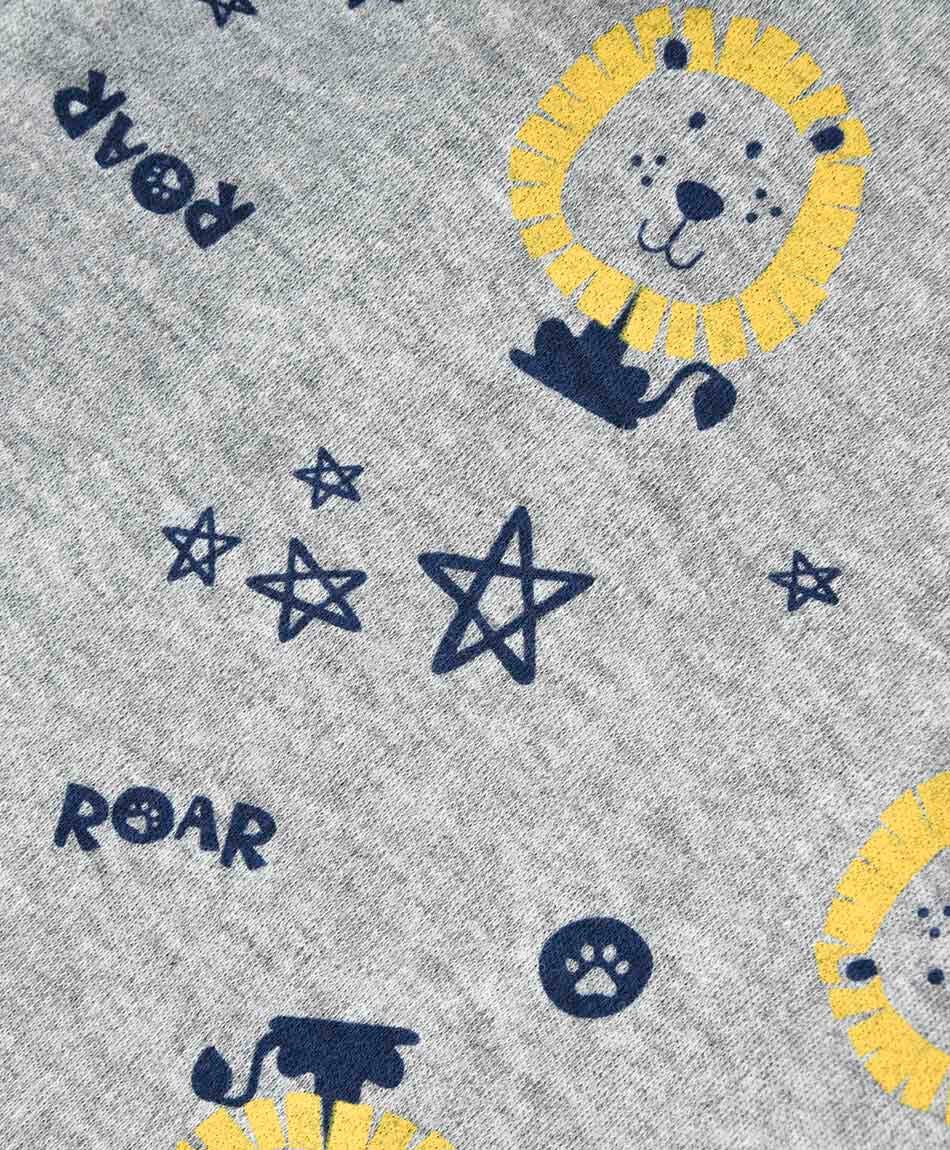 Pijama beb&eacute; estampado le&oacute;n