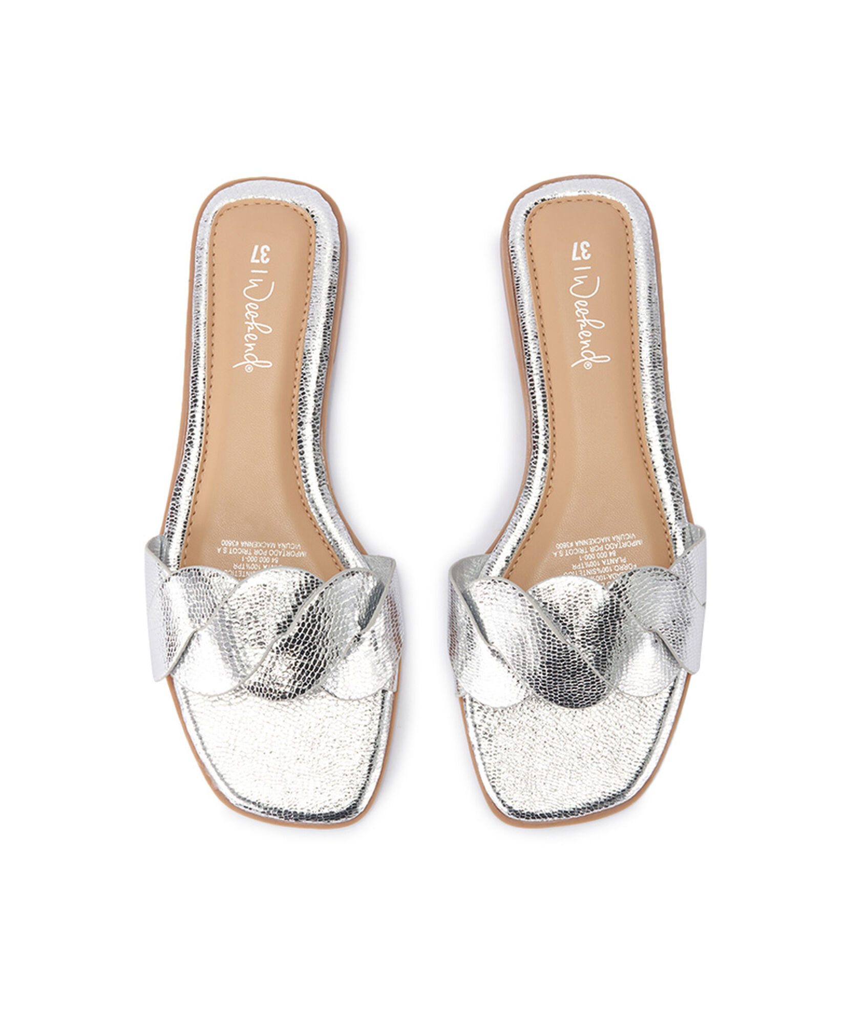 Sandalia mujer plana silver Sandalia mujer plana silver