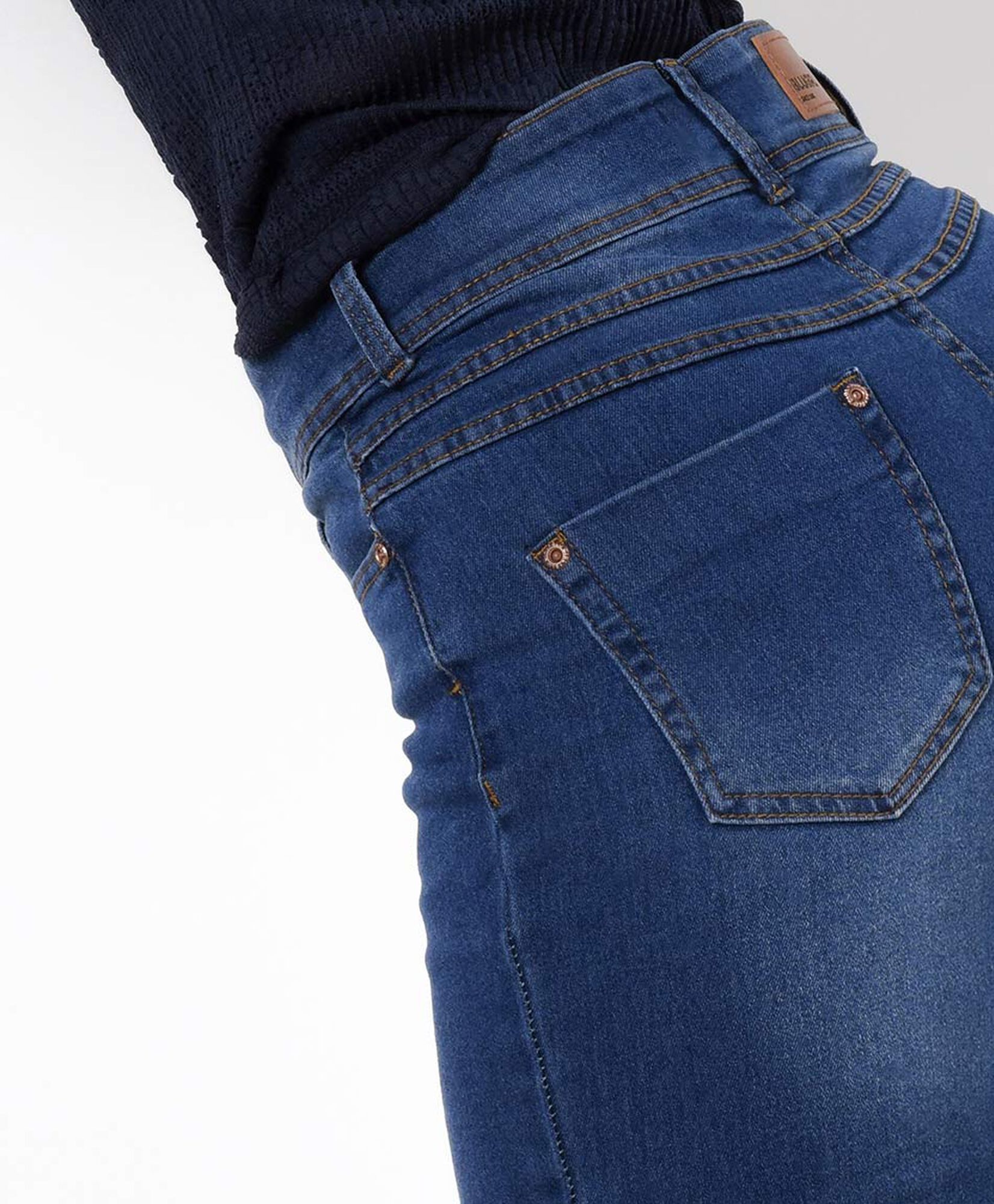 Jeans mujer doble botón skinny fit Jeans mujer doble botón skinny fit