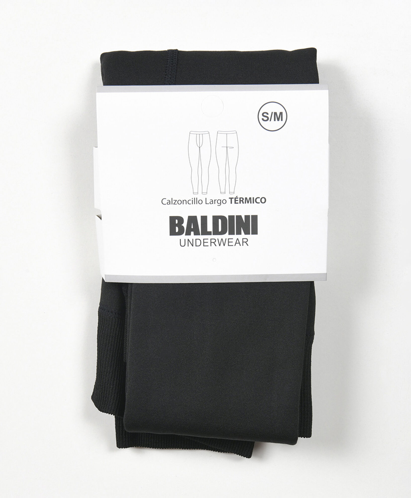 Calzoncillo largo hombre térmico negro Calzoncillo largo hombre térmico negro