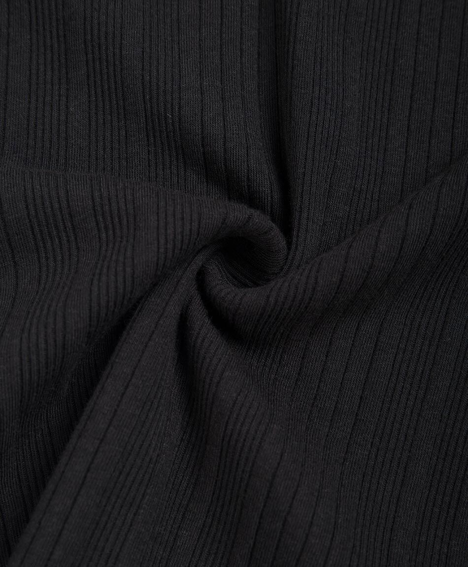 Polera ni&ntilde;a manga larga moda negro