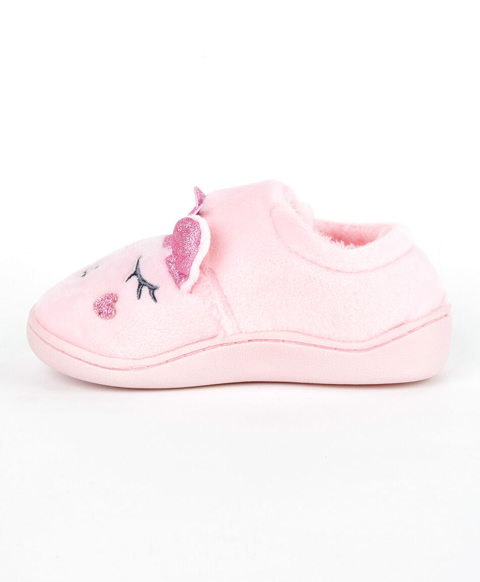 Zapato infantil velcro rosa