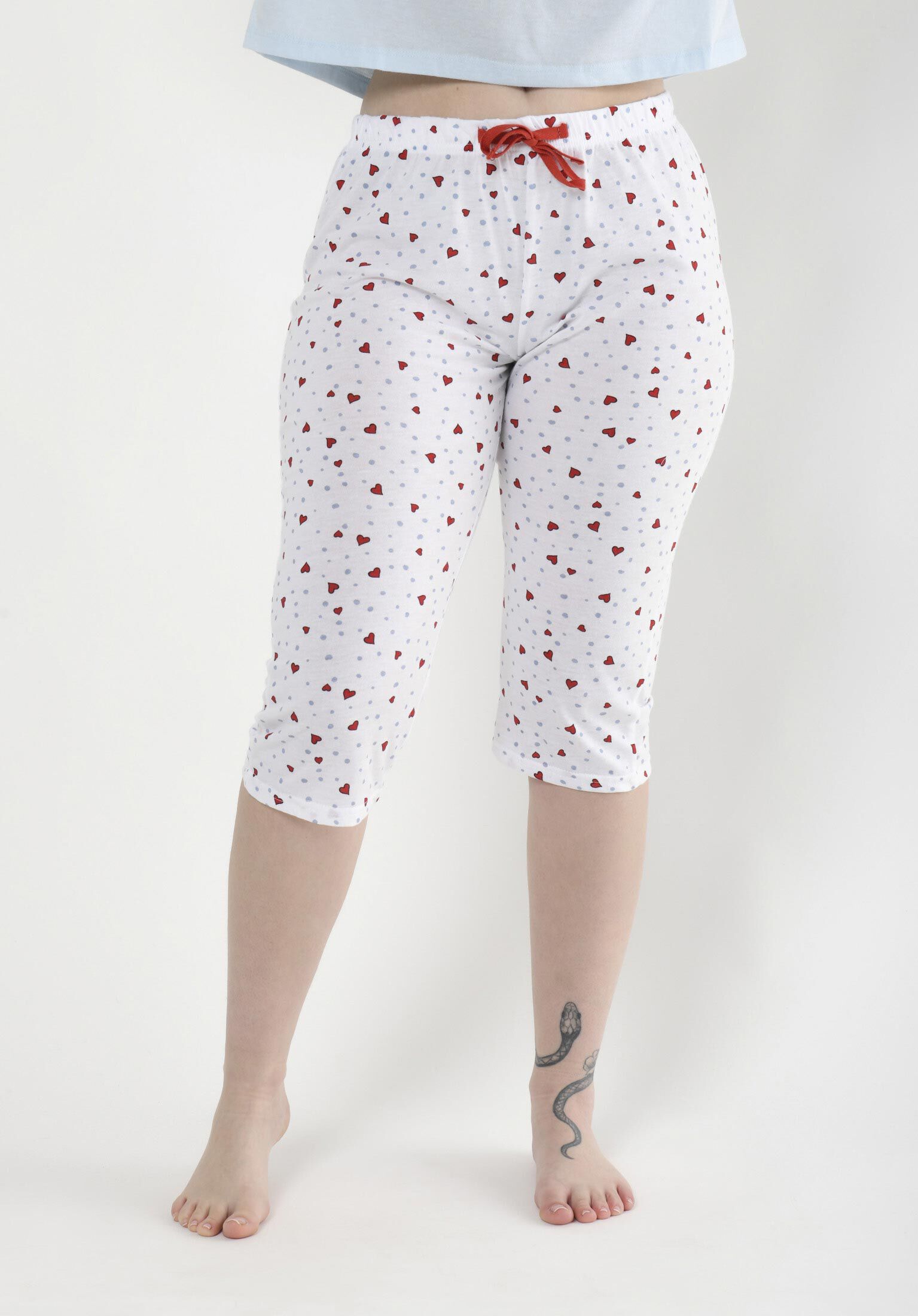 Pijama mujer crop gatitos 2 piezas