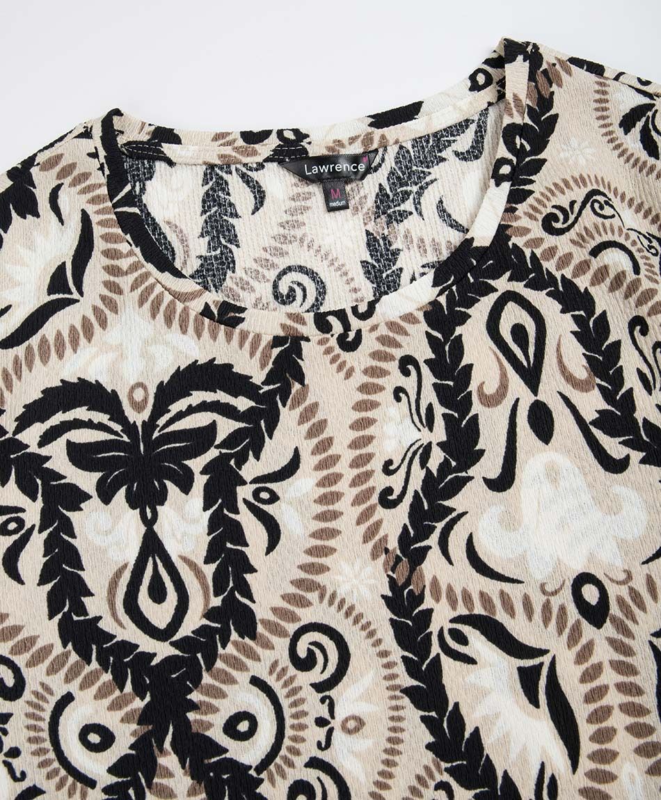 Polera mujer patr&oacute;n barroco
