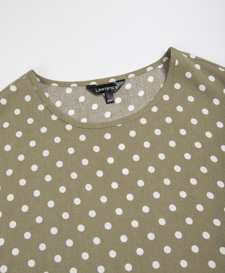 Blusa mujer lunares mangas vuelos