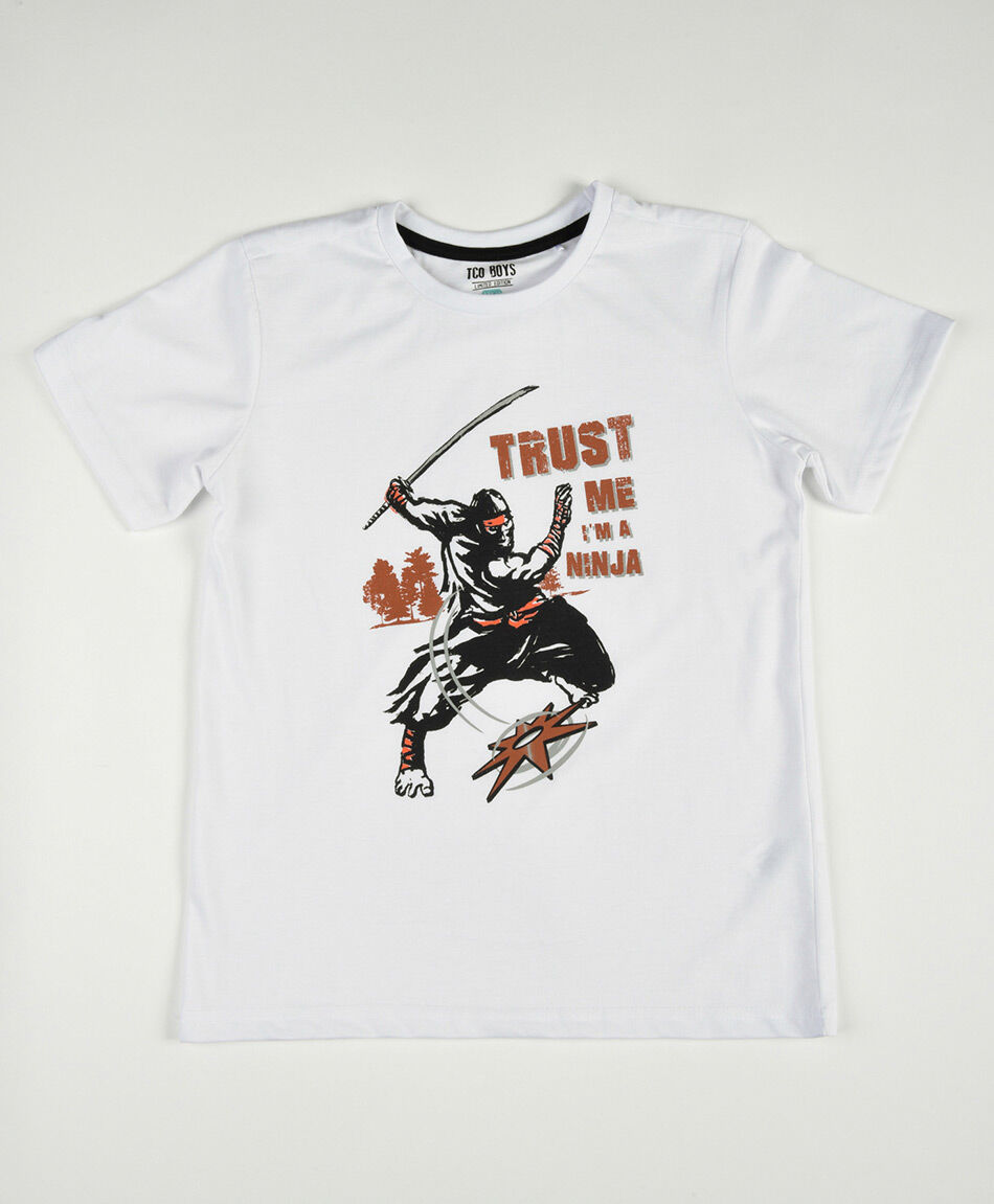 Polera niño estampado ninja