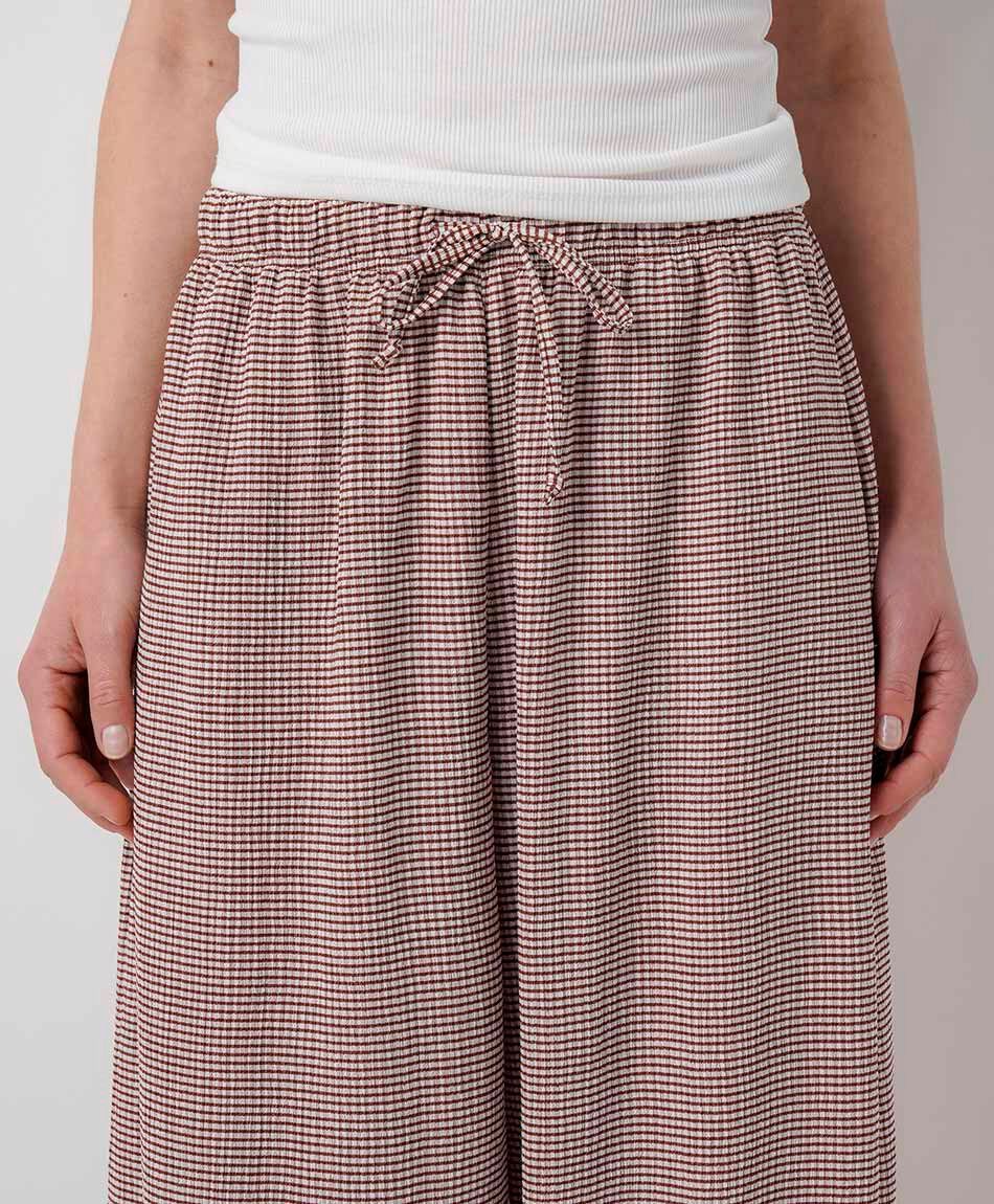 Pantal&oacute;n mujer balloon check