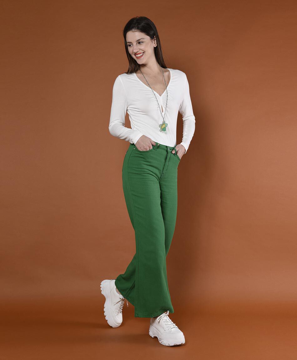 Jeans tiro alto moms