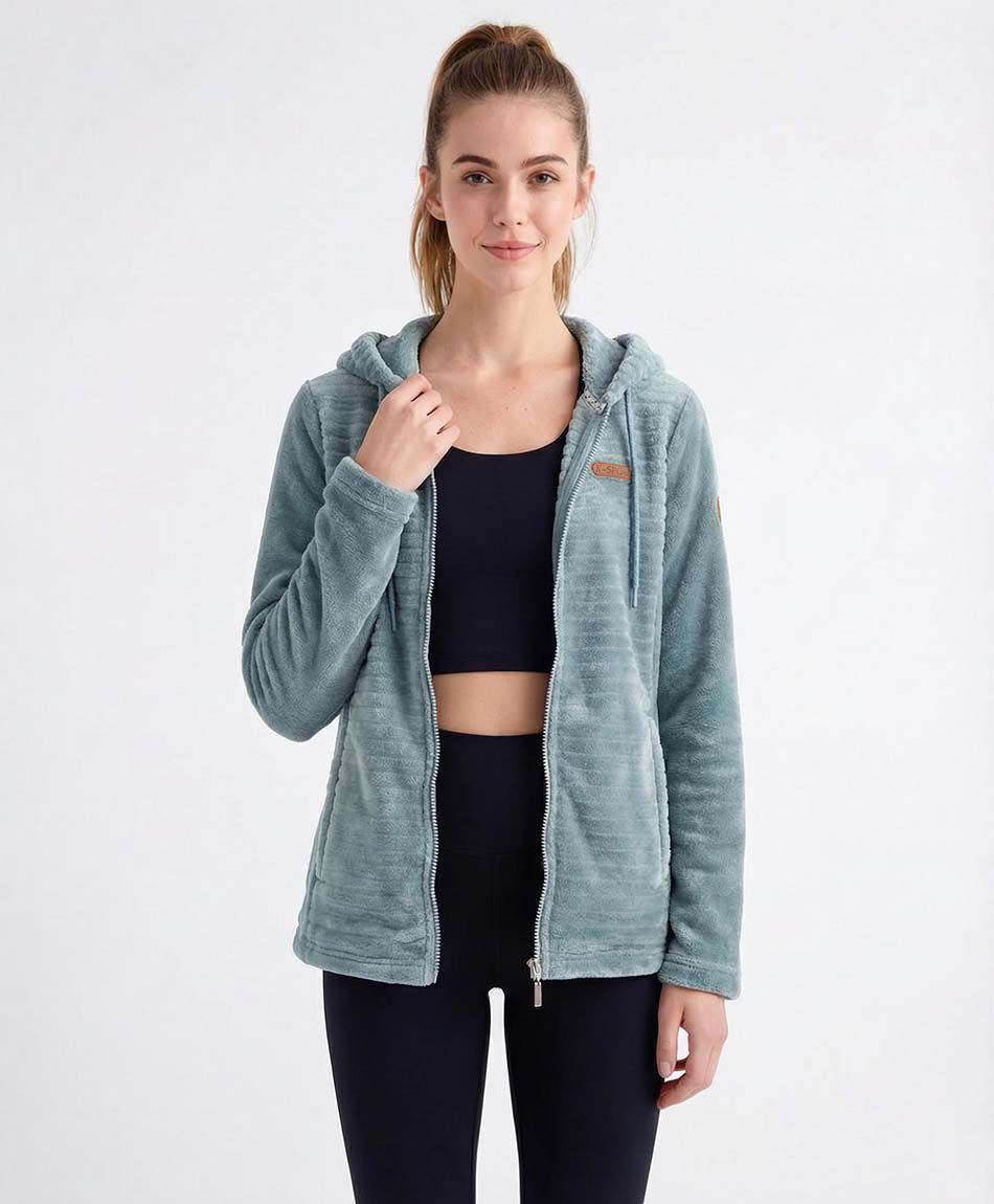 Polar deportivo mujer textura verde