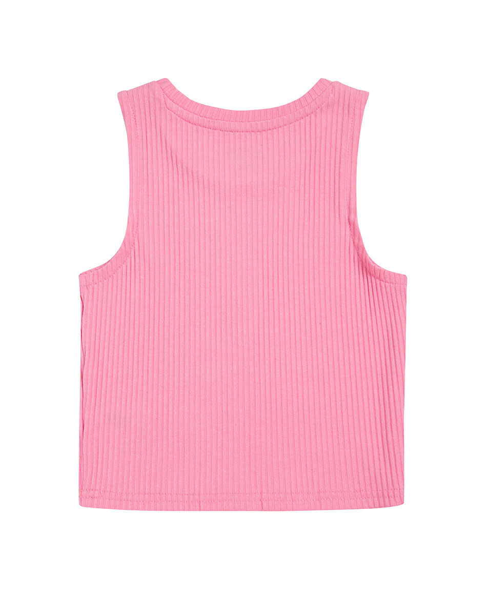 Polera ni&ntilde;a rosada sin mangas