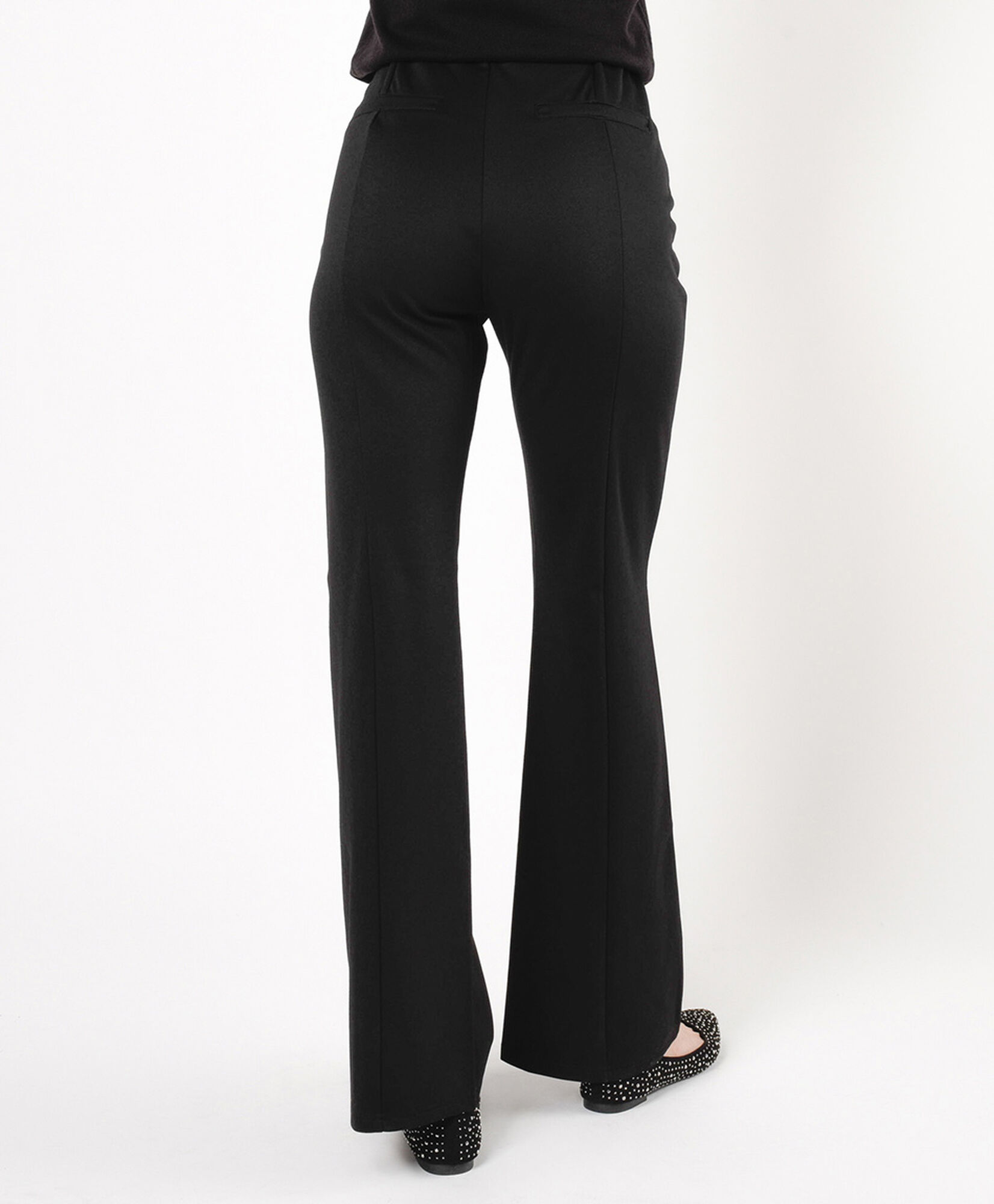 Pantalón mujer costuras frontales flare Pantalón mujer costuras frontales flare
