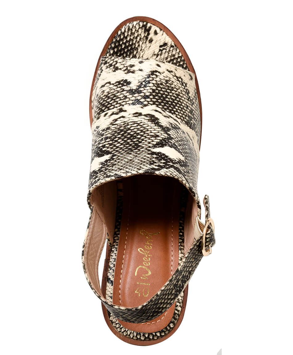 Sandalia mujer animal print