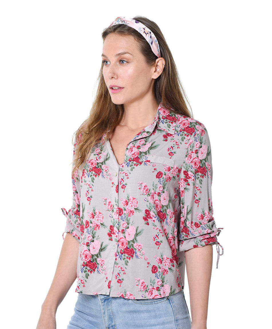 Blusa estampado rosas