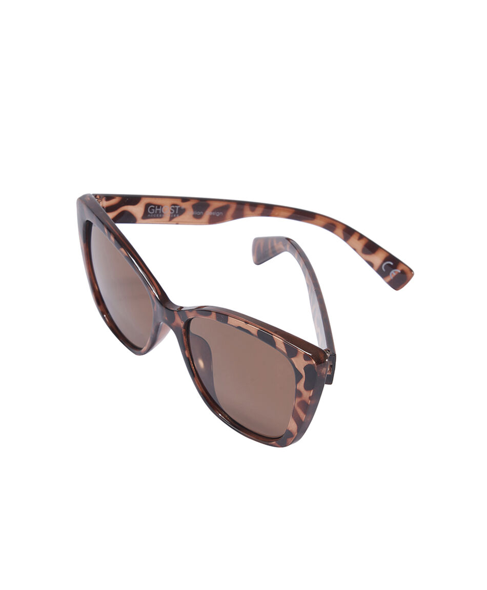 Lentes mujer animal print caf&eacute;