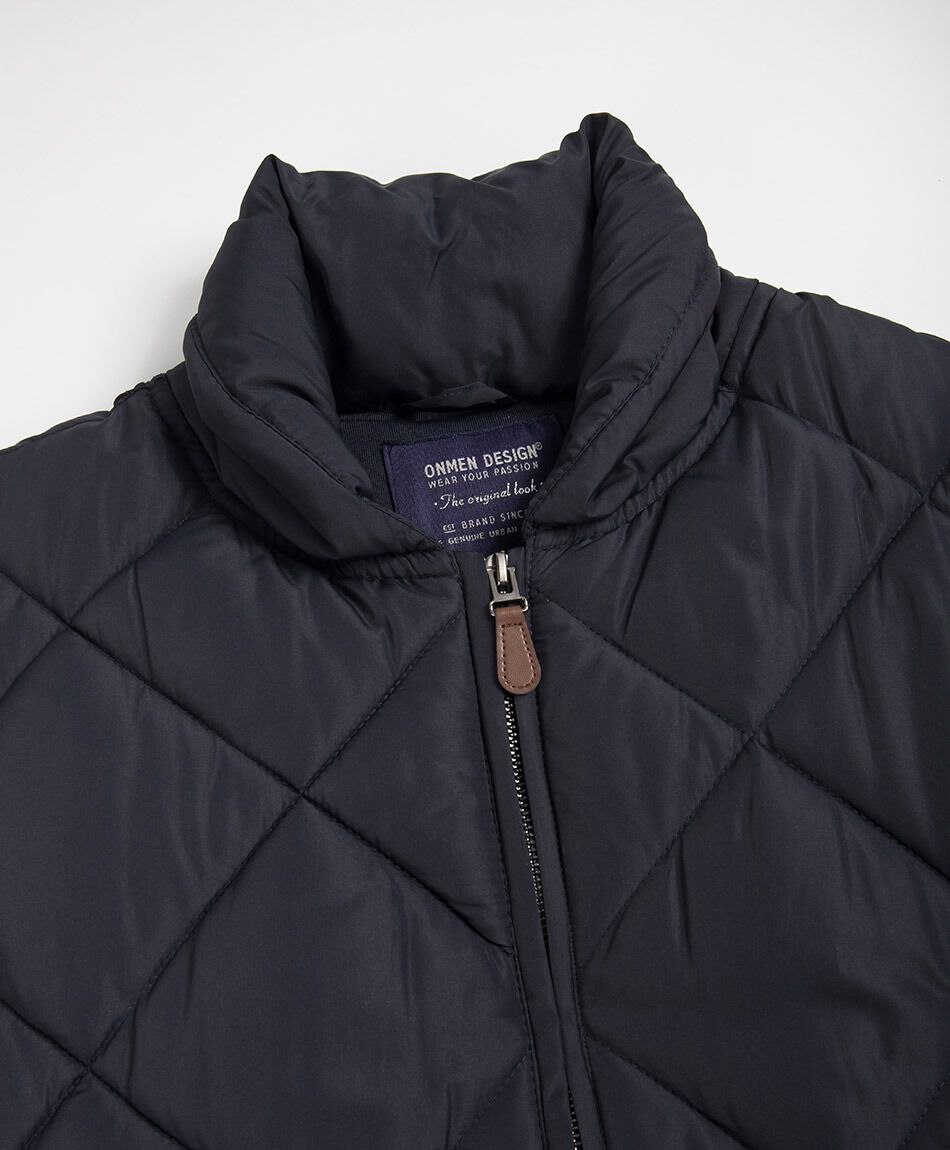 Parka hombre sin mangas rombos