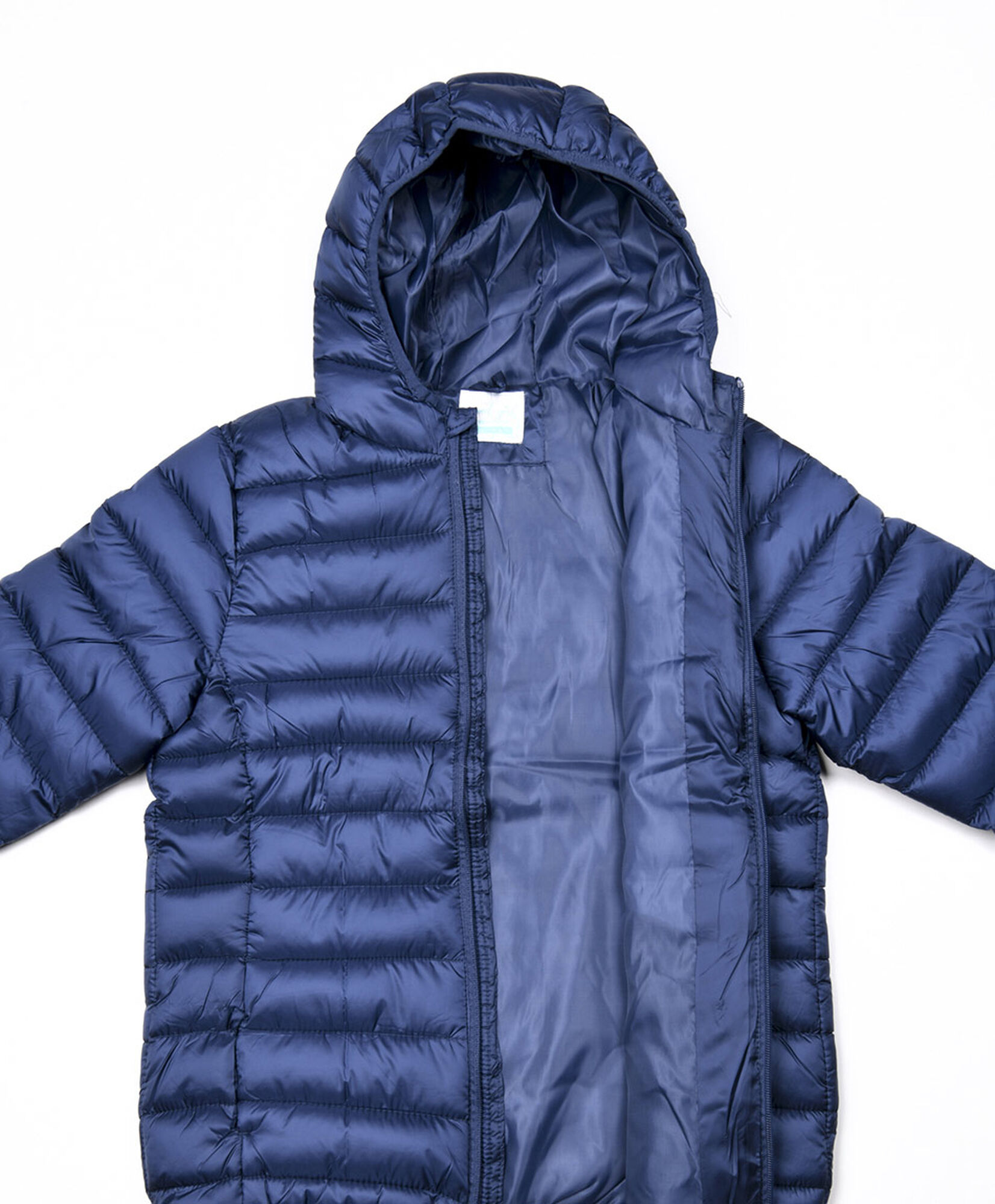 Parka niña acolchada azul Parka niña acolchada azul