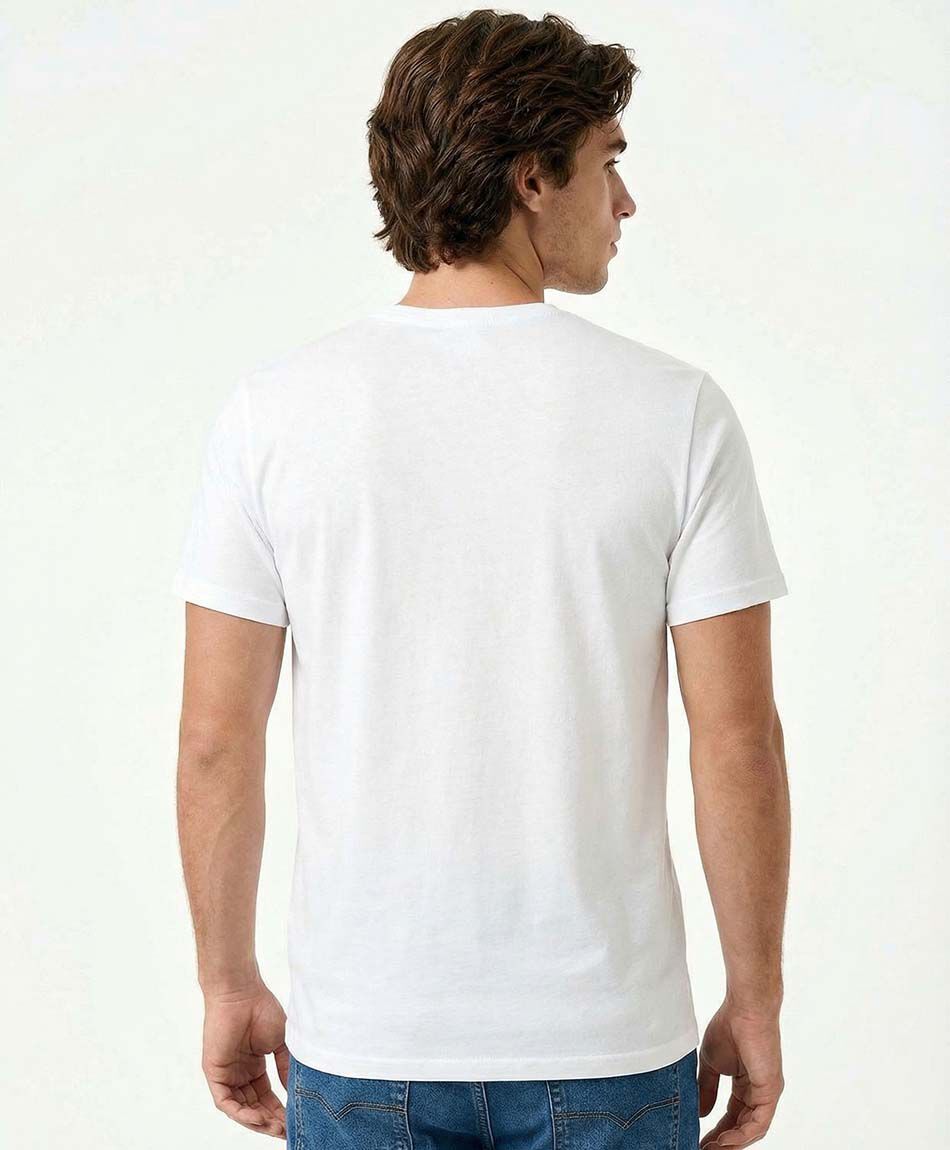 Polera hombre lisa manga corta