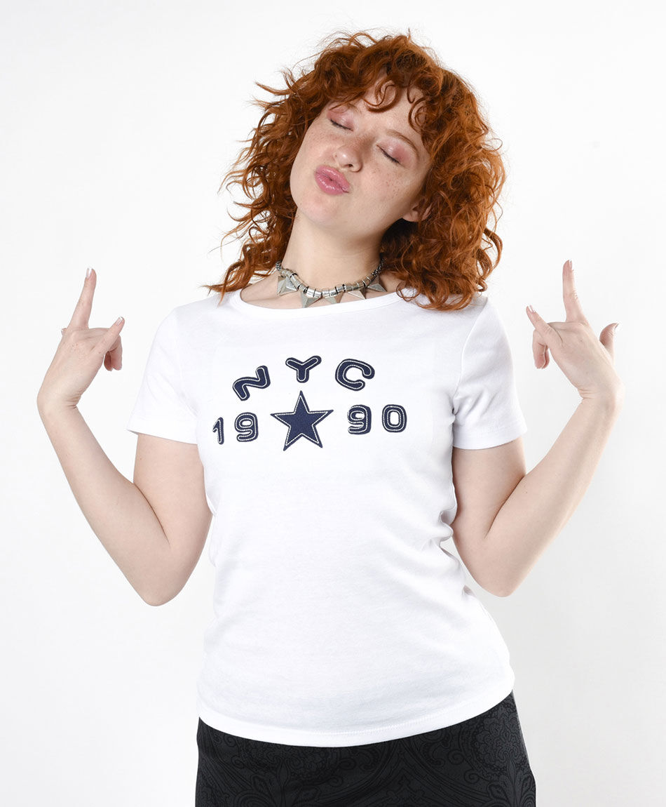 Polera mujer new york estrella