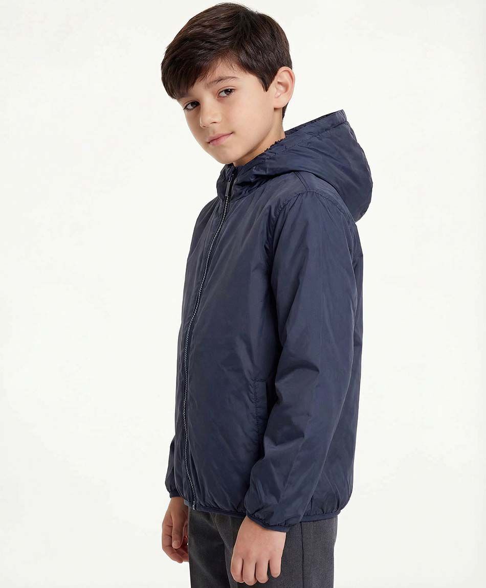 Parka escolar cortaviento interior forrado