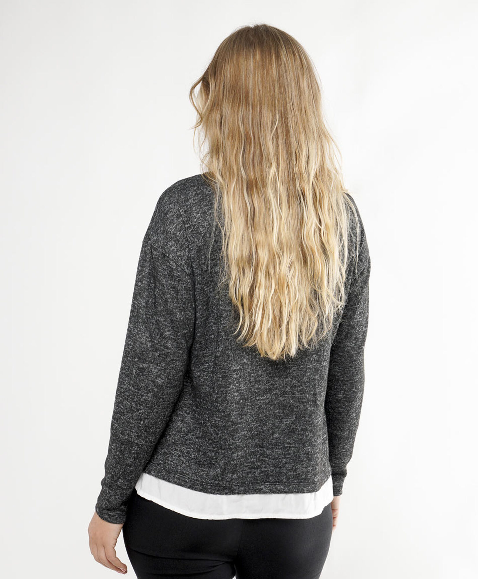 Polera mujer mix botones Polera mujer mix botones