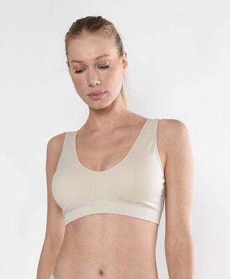 Peto mujer texturas escote redondo