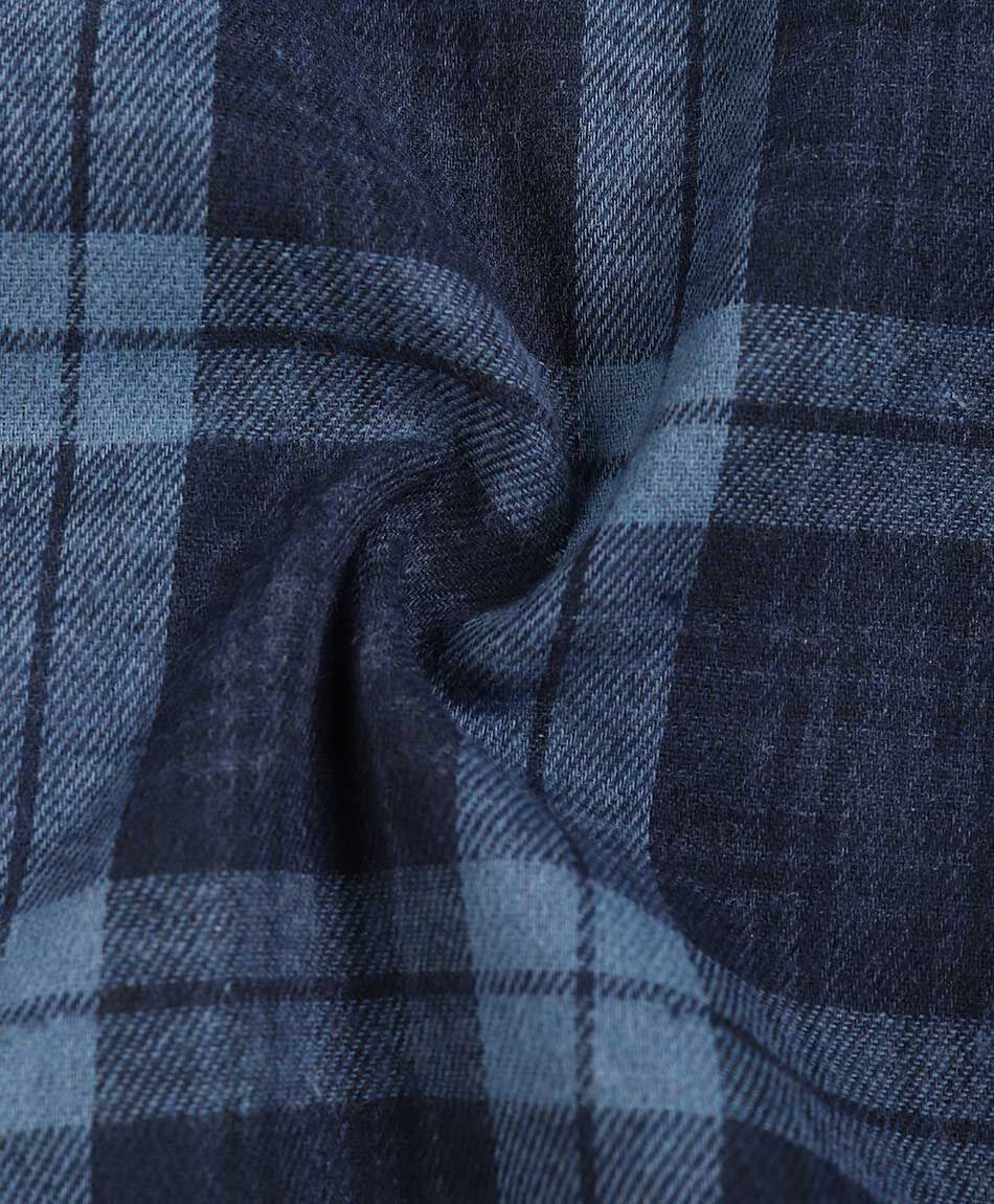 Camisa hombre franela azul