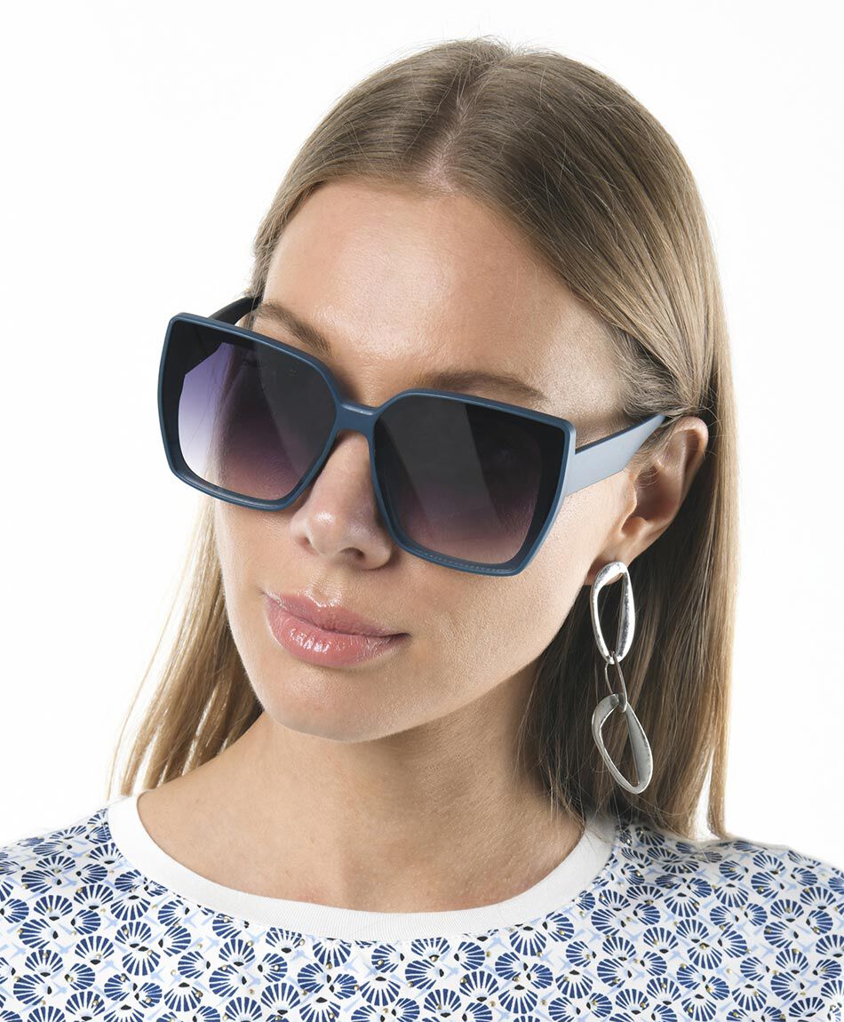 Lentes mujer cuadrados degrad&eacute; protecci&oacute;n uv