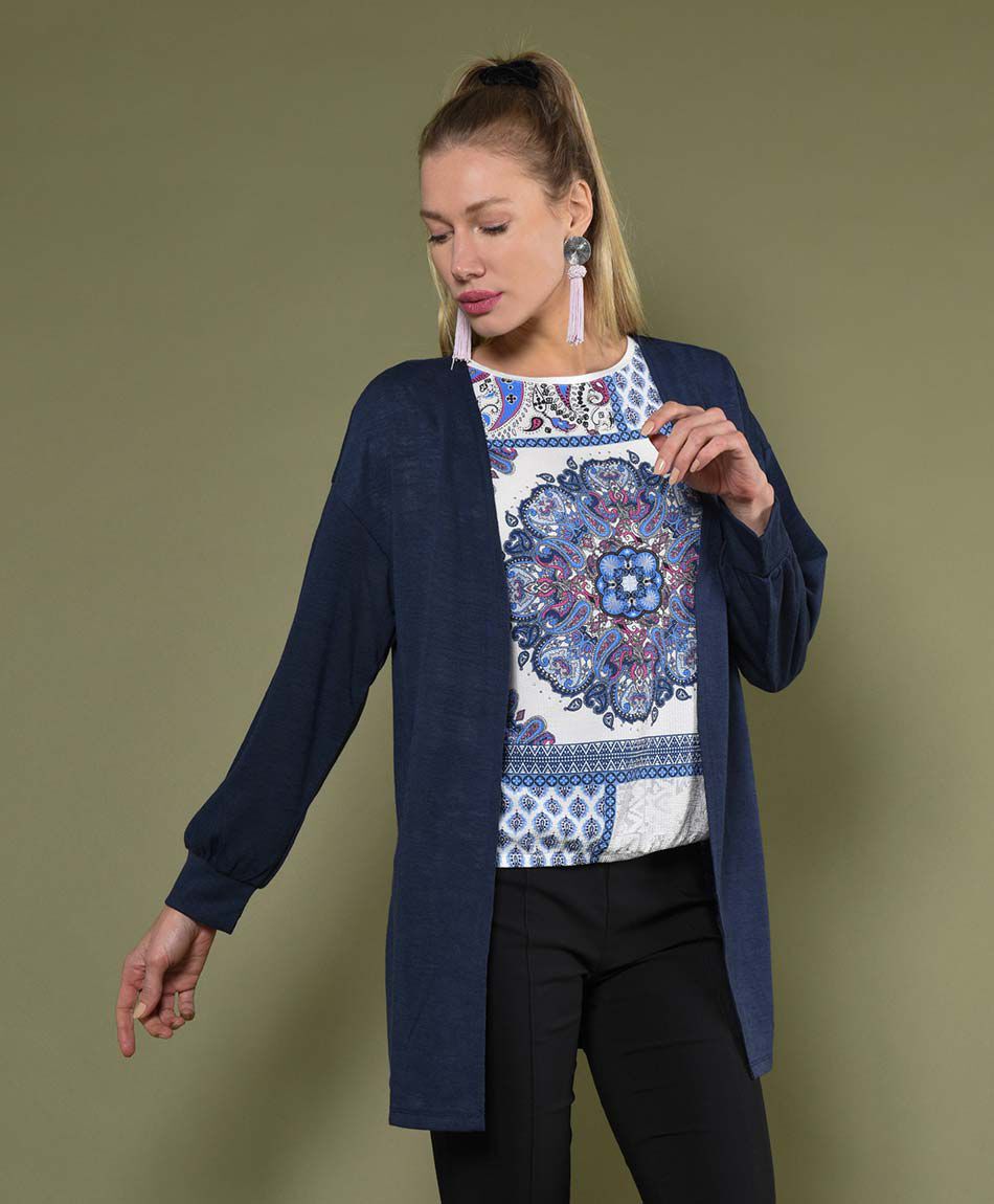 Tapado mujer abierto liso