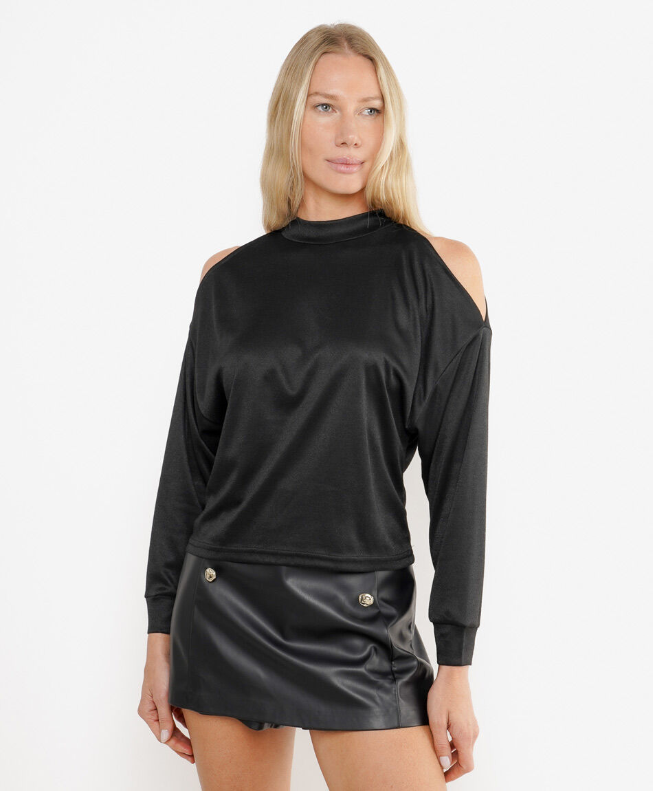 Polera mujer hombros abiertos