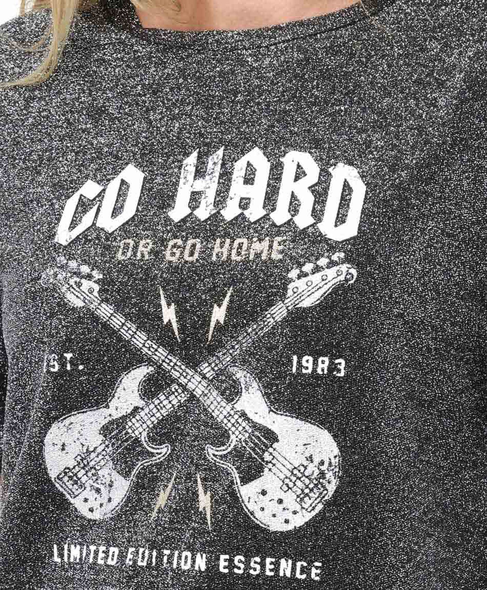 Polera mujer rock brillos Polera mujer rock brillos