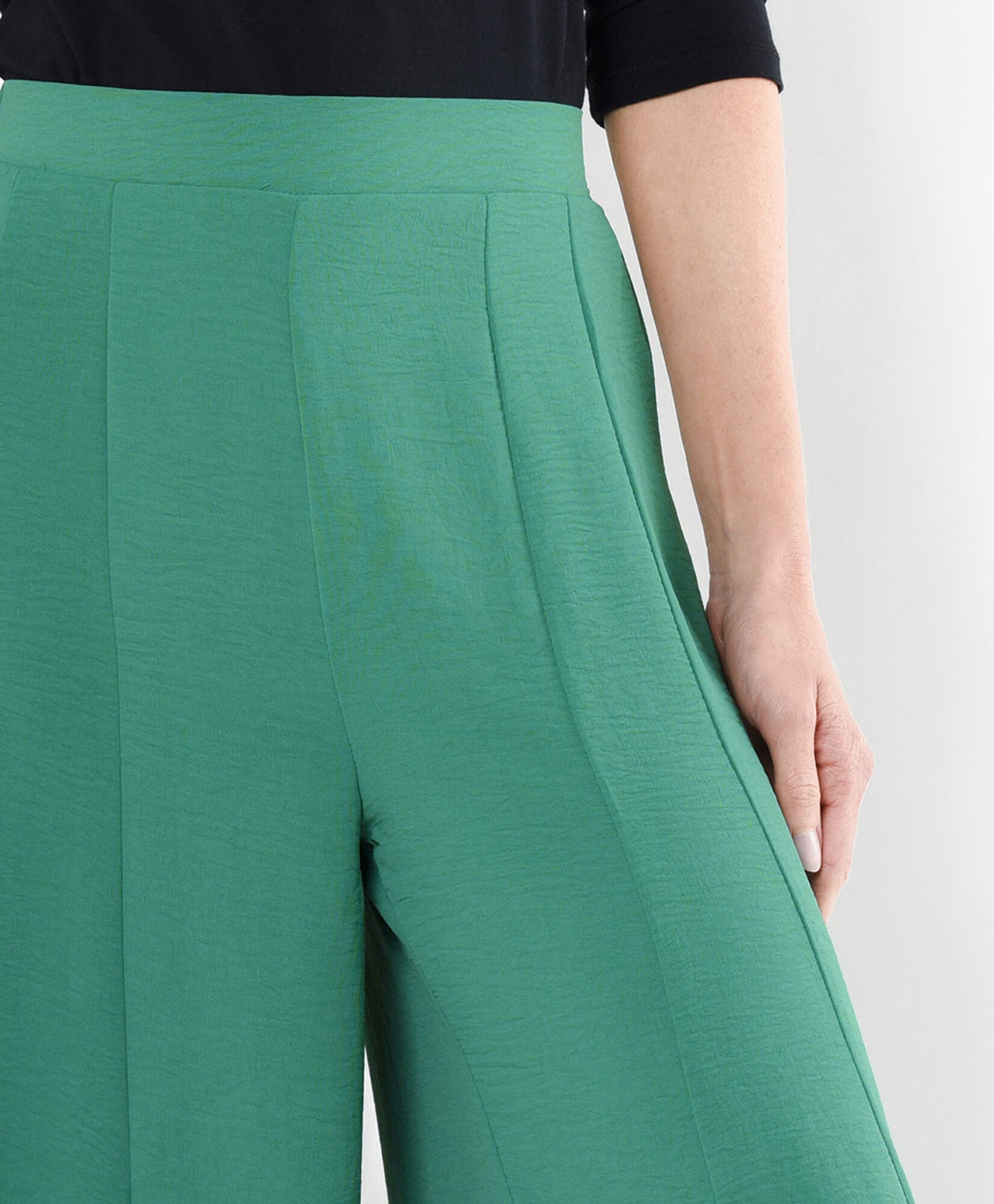 Pantalón mujer verde extra wide Pantalón mujer verde extra wide