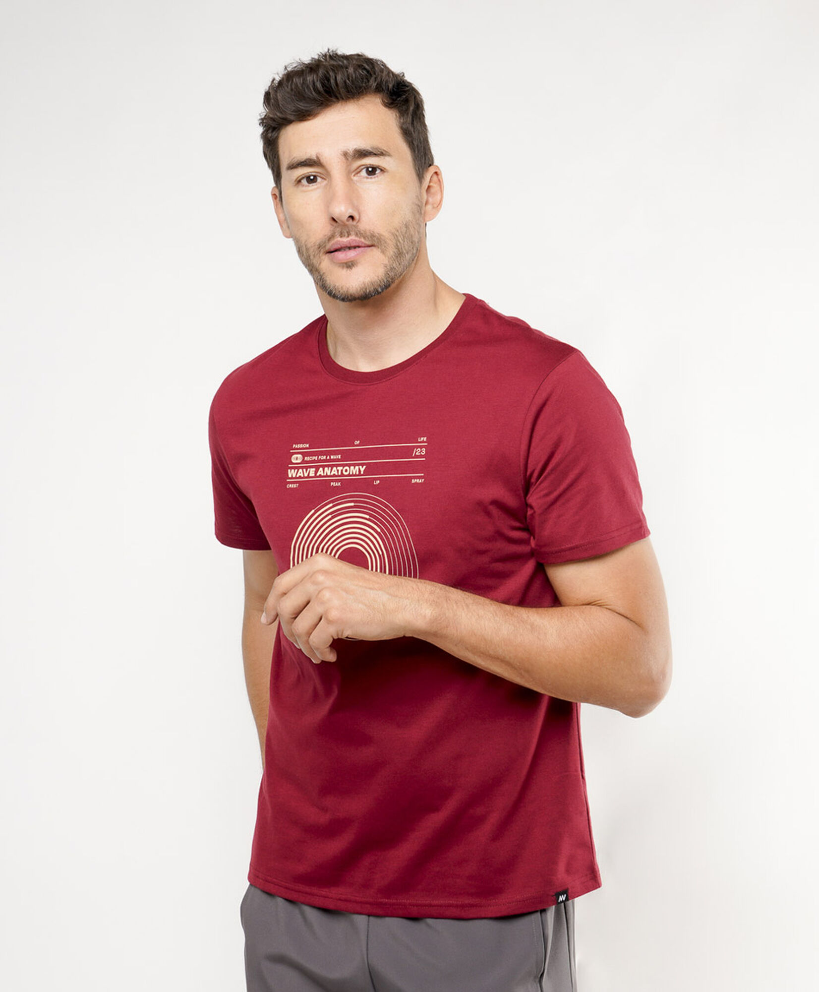 Polera deportiva hombre círculo Polera deportiva hombre círculo