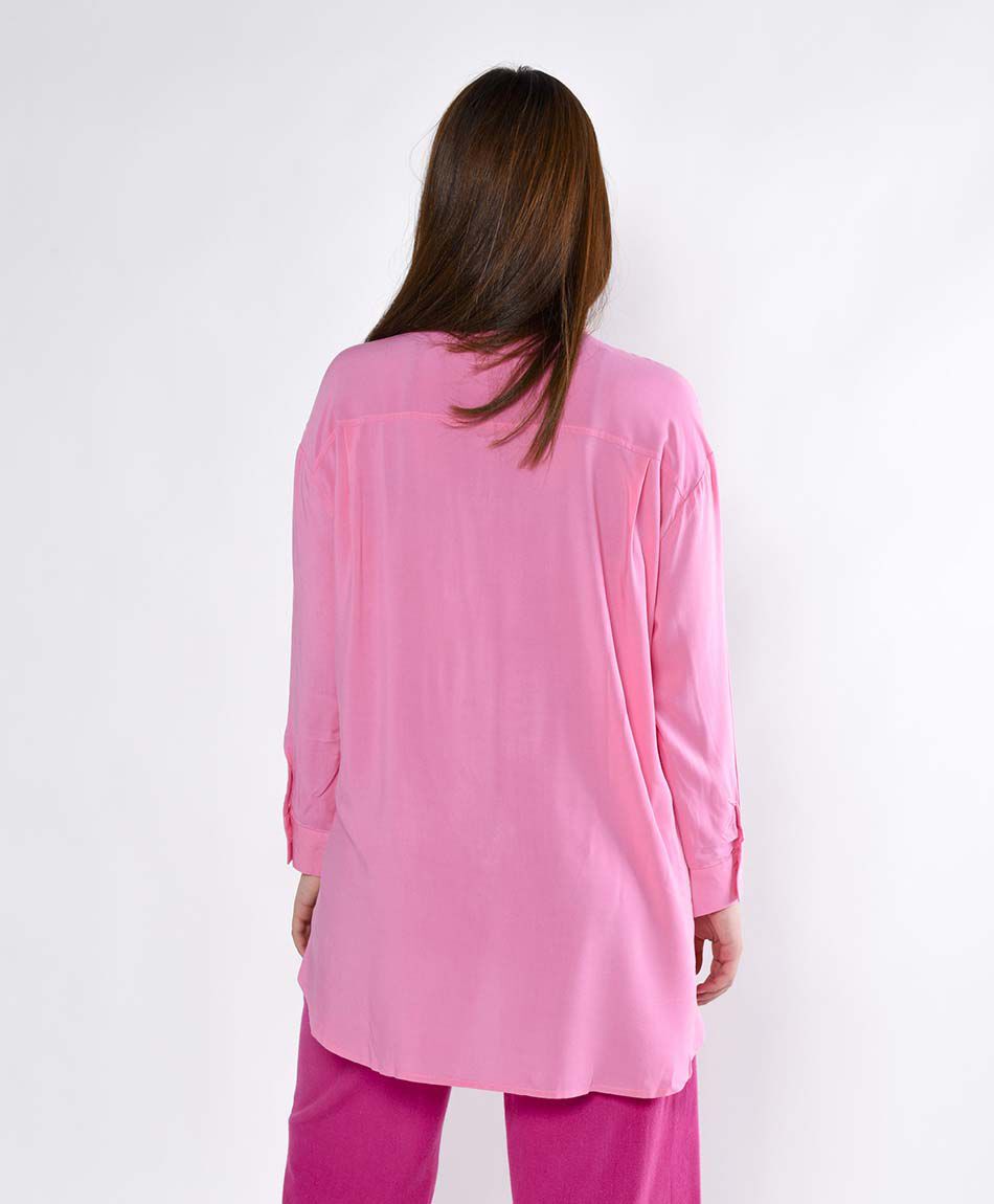 Blusa camisero oversize manga larga