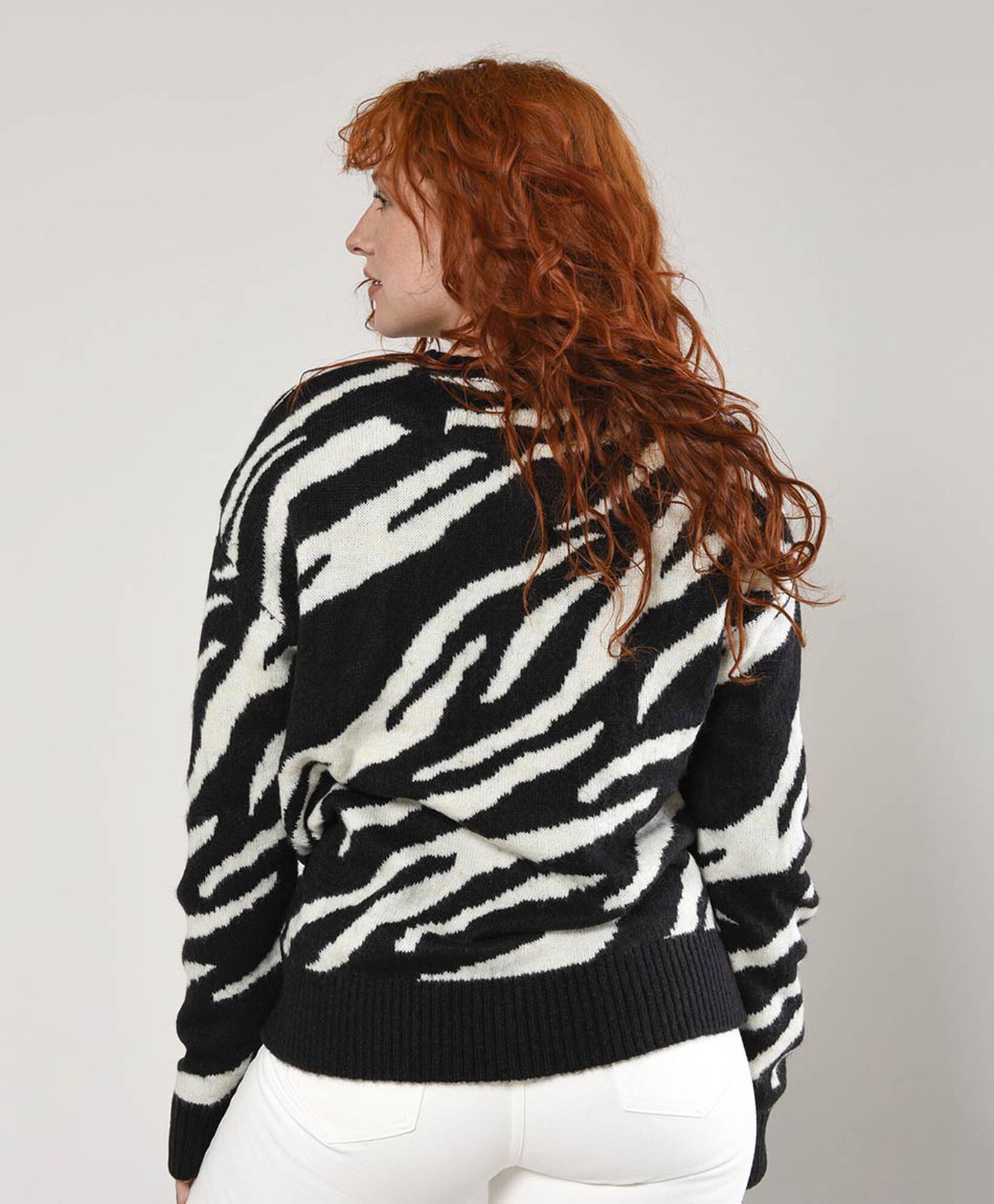Sweater mujer animal print cebra Sweater mujer animal print cebra