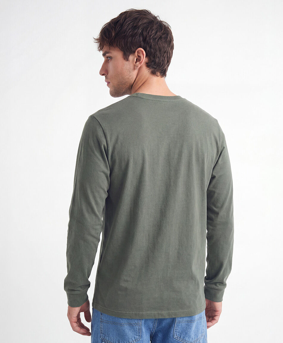 Polera hombre manga larga b&aacute;sica