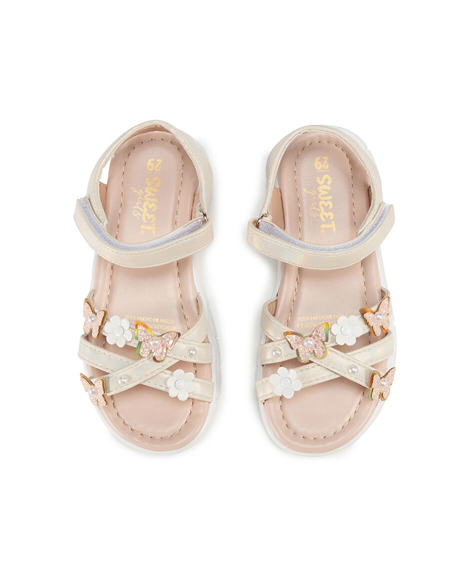 Sandalia infantil (26 a 31) mariposas