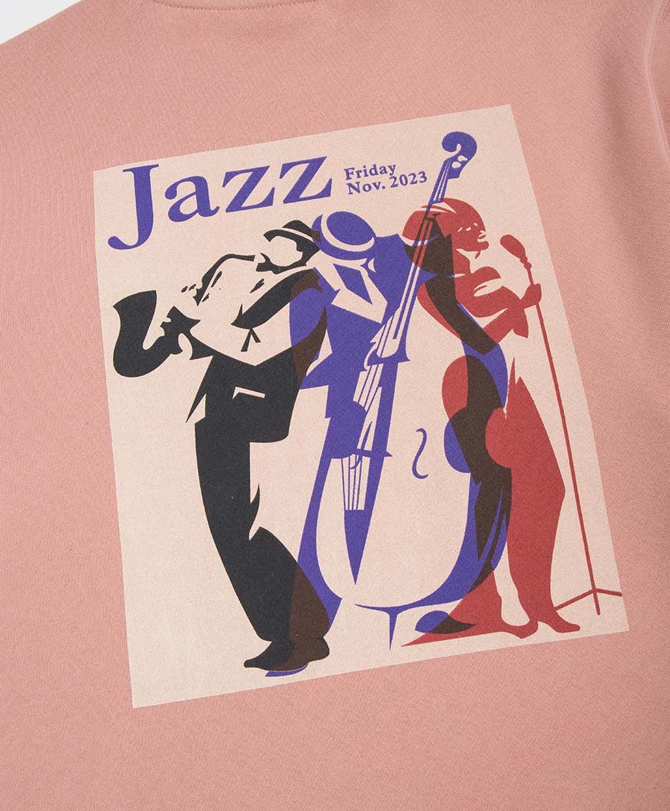 Poler&oacute;n hombre doble estampado jazz
