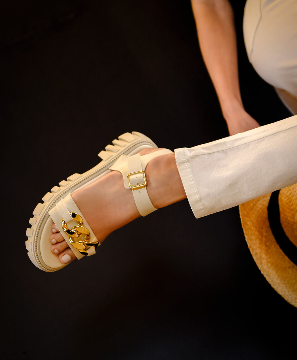 Sandalia mujer cadena