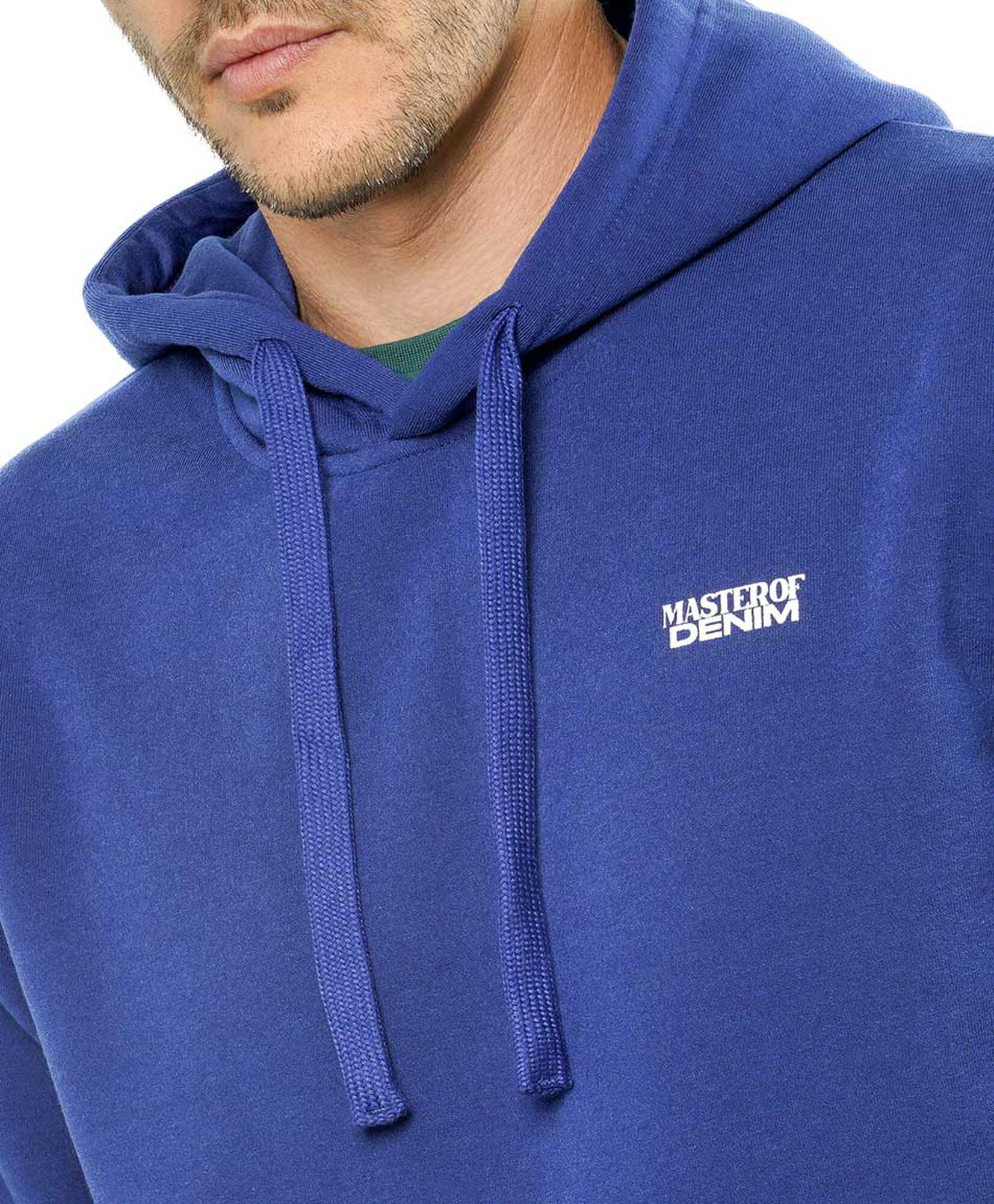Polerón hombre estampado azul Polerón hombre estampado azul
