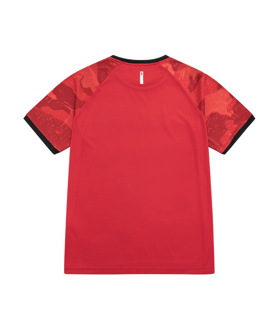 Polera deportiva hombre esencia roja