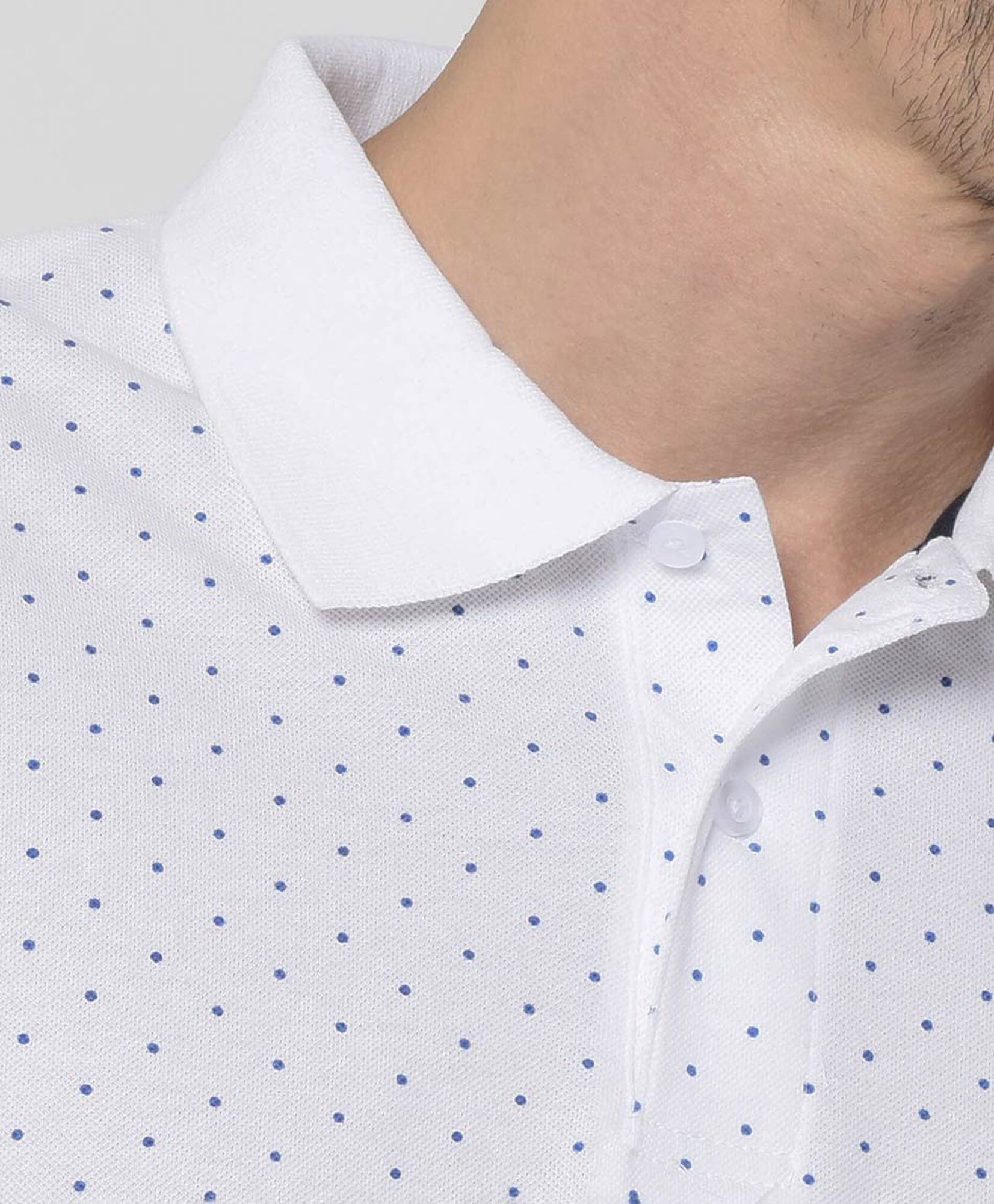Polera hombre puntos cuello piqué Polera hombre puntos cuello piqué