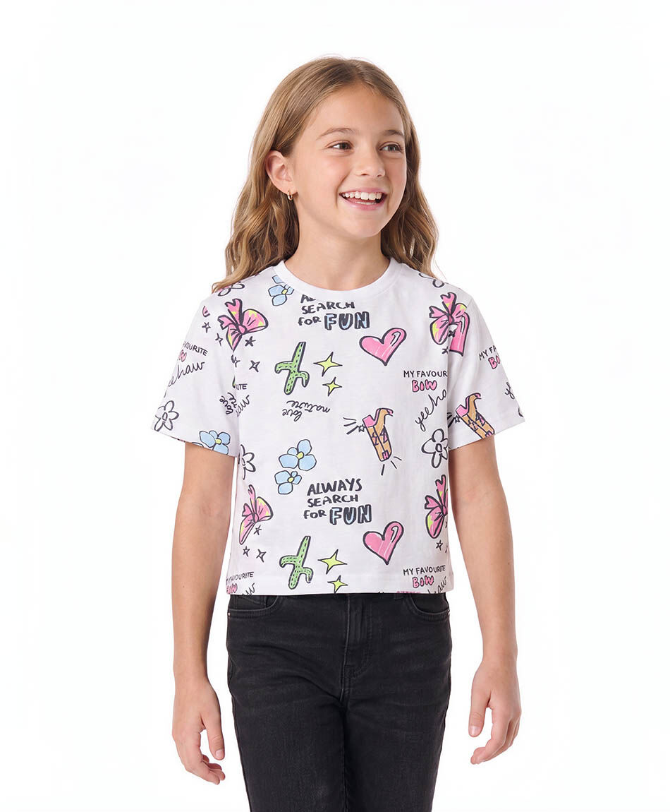Polera ni&ntilde;a dibujos