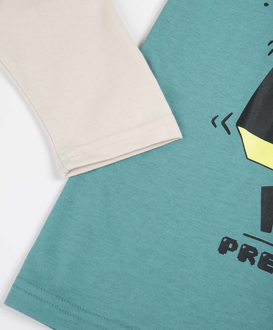 Polera ni&ntilde;o manga larga player