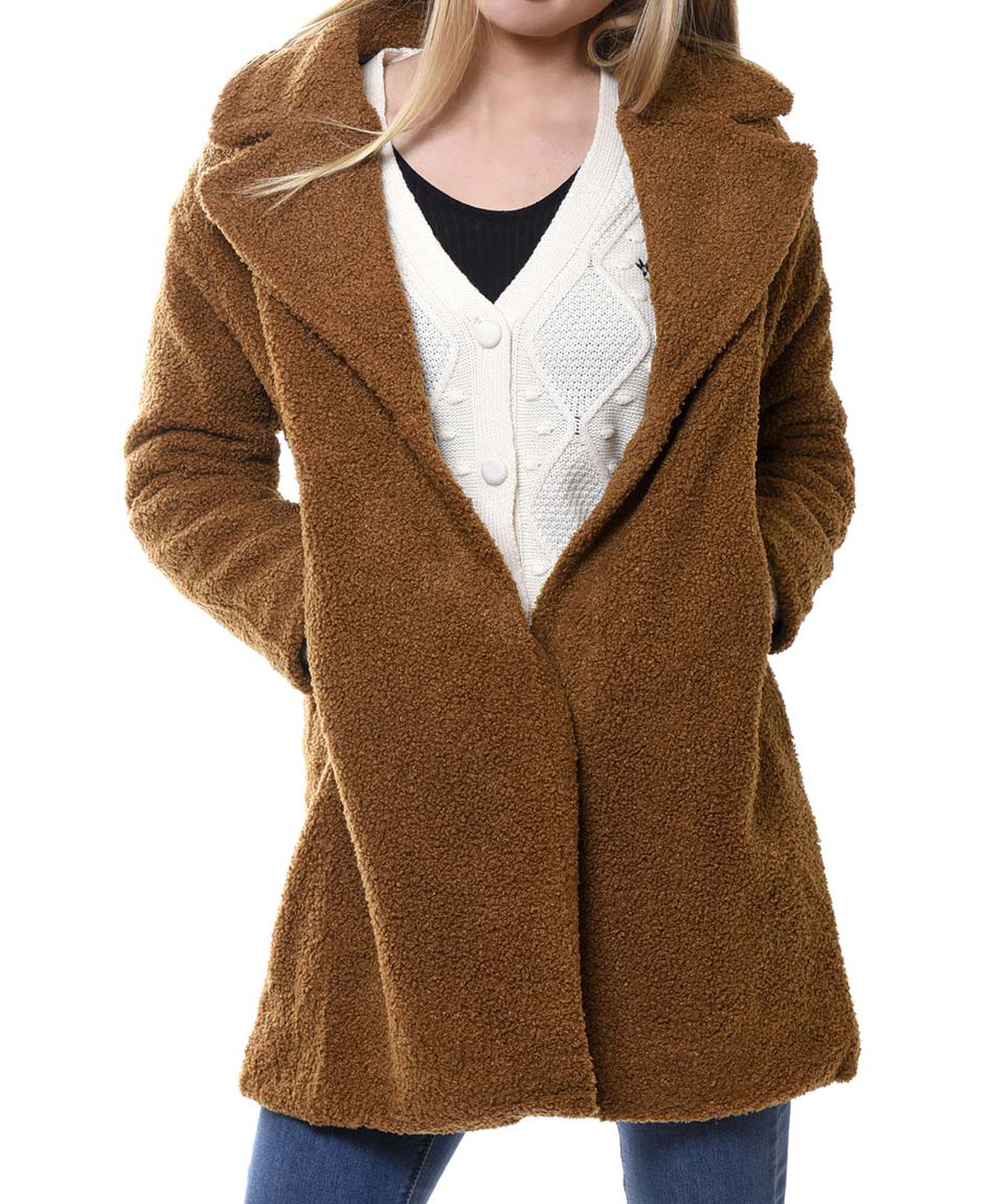 Chaqueta larga teddy Chaqueta larga teddy
