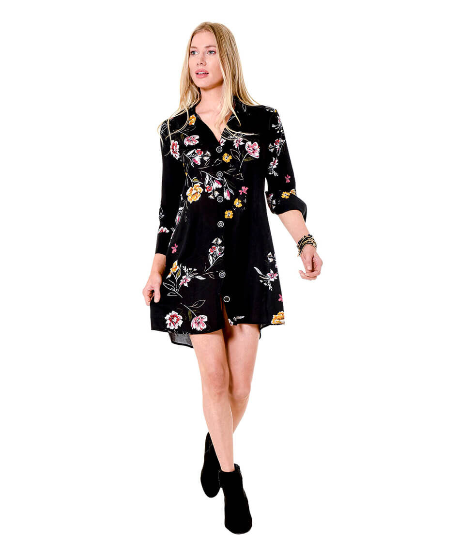Mini vestido estampado