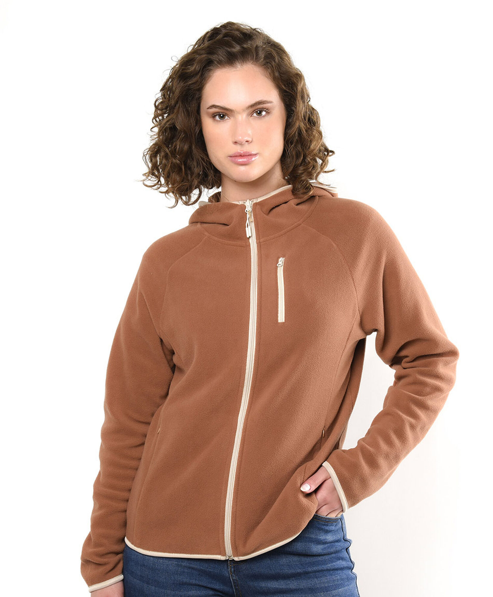 Polar mujer entallado bicolor Polar mujer entallado bicolor
