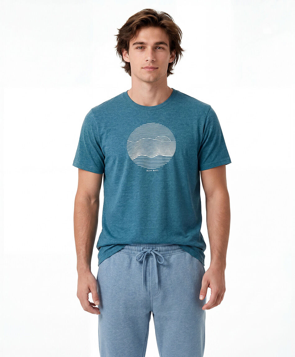 Polera deportiva hombre waves