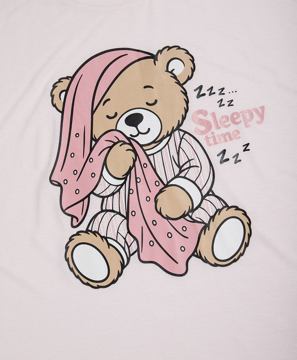Pijama mujer capri osito rayas