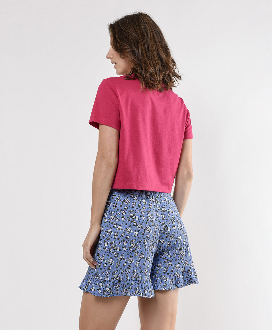 Short mujer estampado floreado